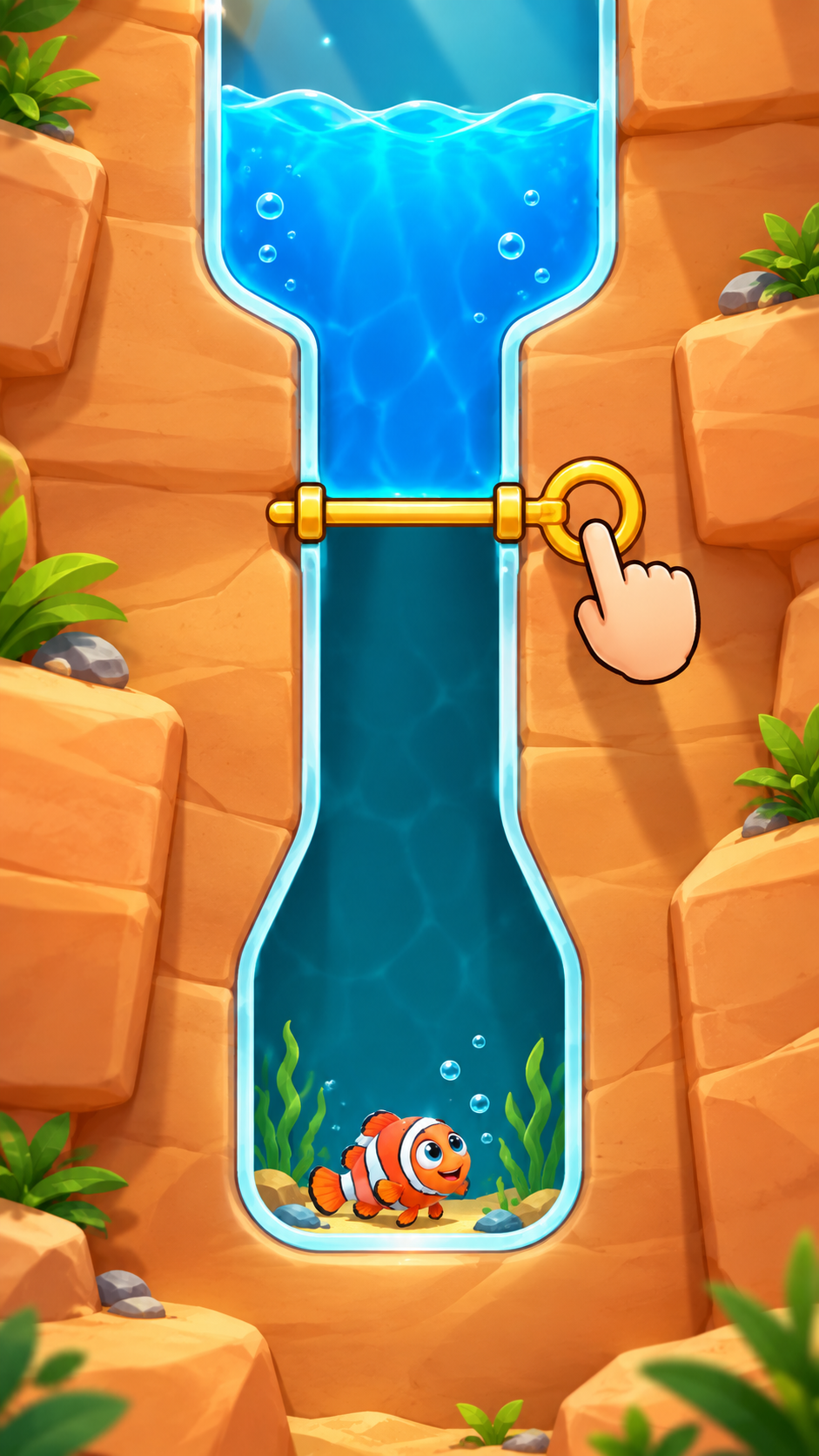 Little Fish Adventure pull-the-pin gameplay